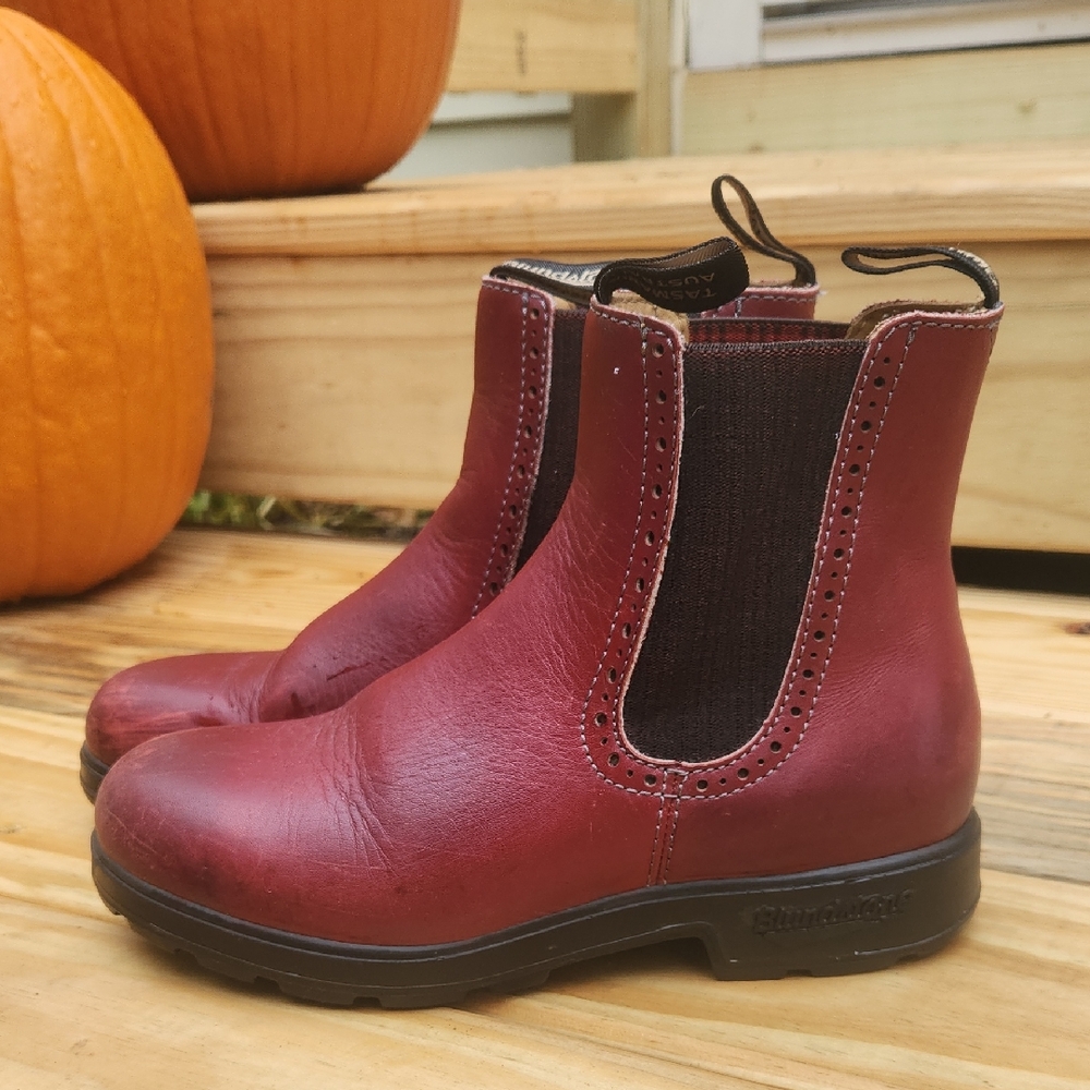 Blundstone Red Chelsea Boots